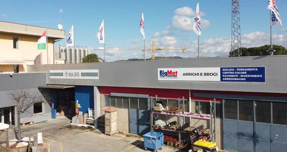 Facciata della rivendita BigMat Arrighi e Brogi